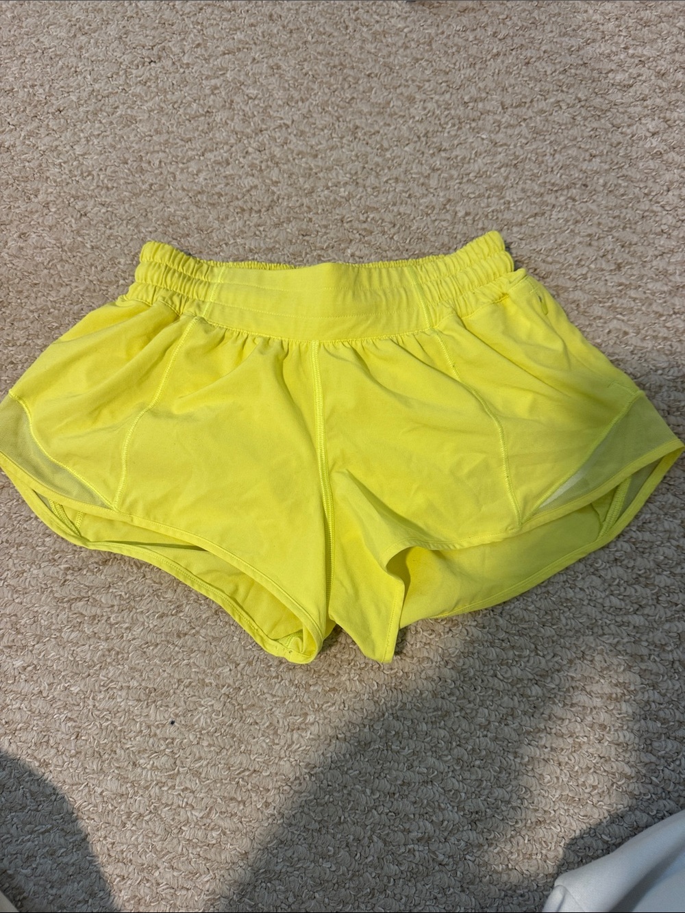 Women’s Lululemon Yellow Athletic Shorts